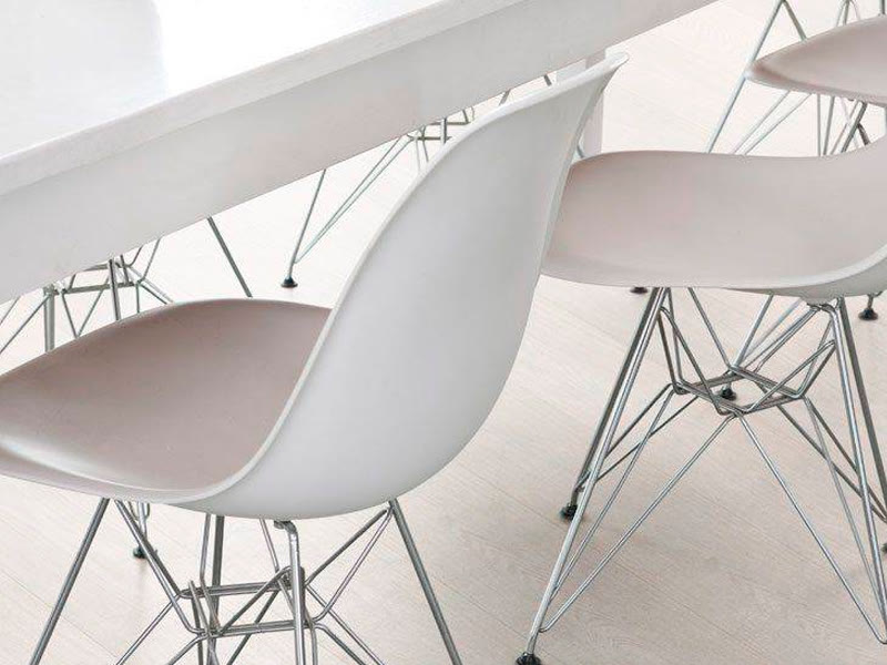 Стул Eames металл белый — вид 4