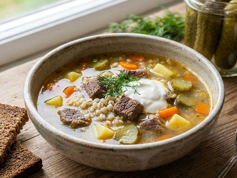 Суп рассольник 