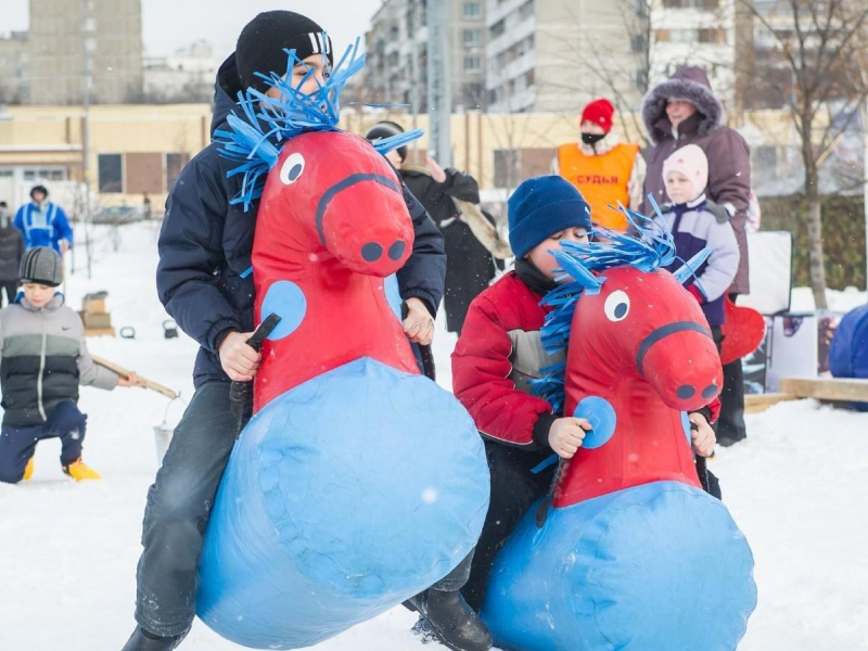 Зимние аттракционы для детей