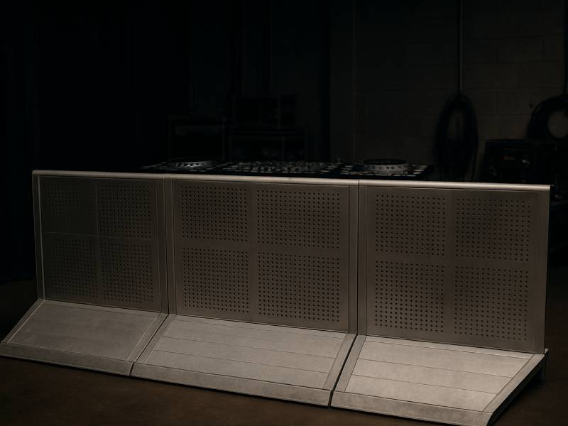 Усиленная ди-джейская стойки алюминиевым фан-барьером