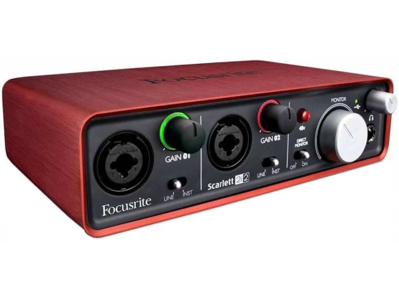 Внешняя звуковая карта Focusrite Scarlett 2i2 Интерфейс USB 2.0