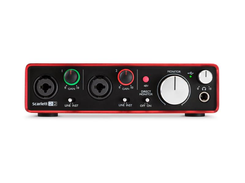 Внешняя звуковая карта Focusrite Scarlett 2i2 Интерфейс USB 2.0