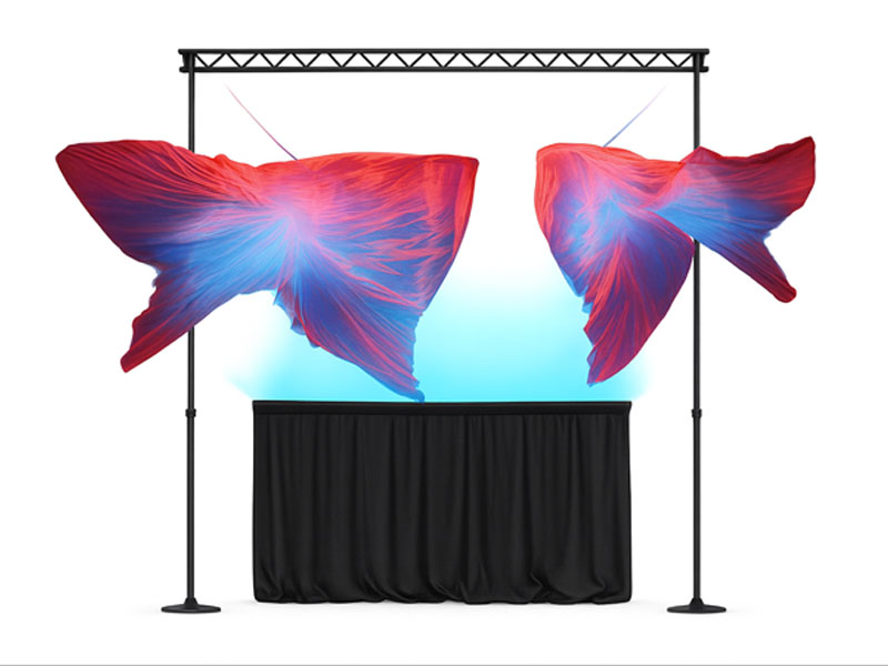 Всасывающийся кабуки-занавес автоматический