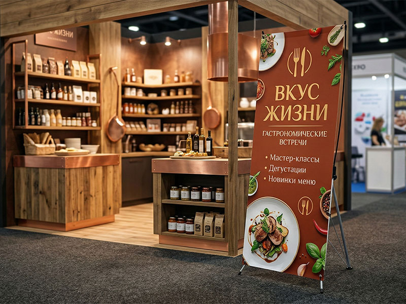 X-БАННЕР Стандарт с печатью баннера — вид 2