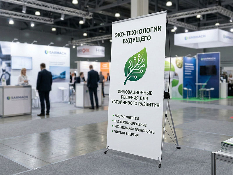 X-БАННЕР Стандарт с печатью полипропилен — вид 3