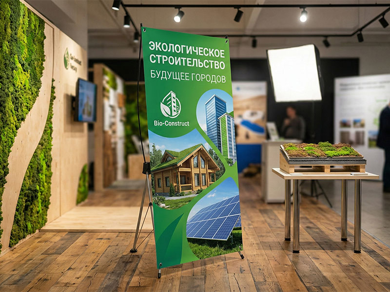 X-БАННЕР стронг с печатью полипропилен — вид 3