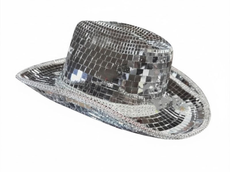 Зеркальные ковбойские шляпы в стиле ДИСКО