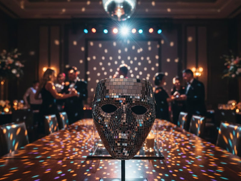 Зеркальные маски в стиле DISCO