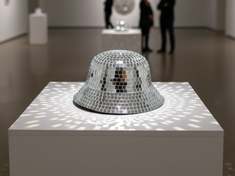 Зеркальный головной убор панама