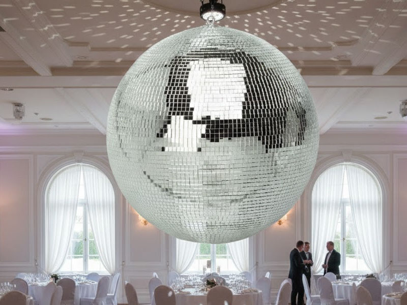 Зеркальный шар 1,2 м с пластиковыми пластинами