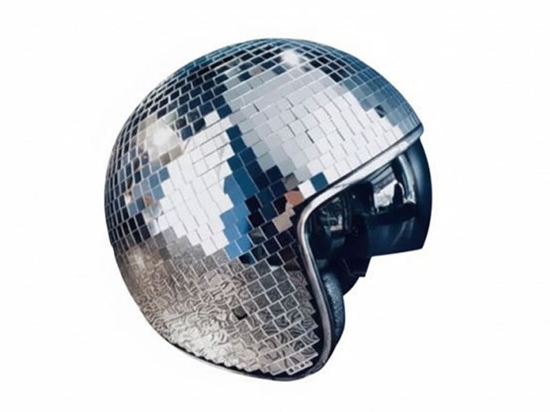 Зеркальный шлем в стиле ДИСКО